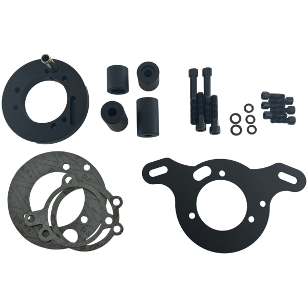 AIR CLEANER ADAPTER KIT FOR S&S CARBURETORS GZP black A/C bracket TC99-17 S&S E&G