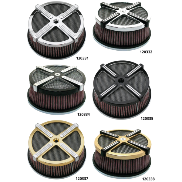 THREE-D ACTIVE HP AIR CLEANERS GZP All Chrome 3D Active HP Aircleanerki