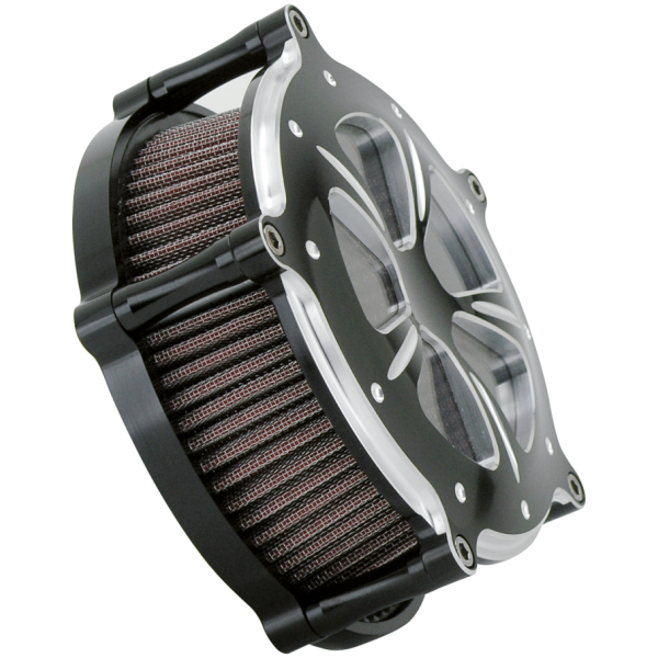 PANORAMA DEEP-THROAT AIR CLEANERS GZP Blk/contr. Panorama Aircleaner w/win