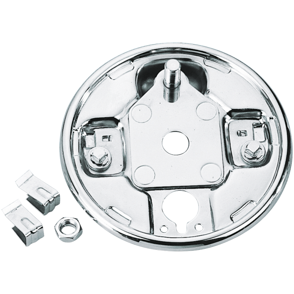 CHROME REAR BRAKE BACKING PLATES GZP Rear brake backing plate Chr. 1958-1