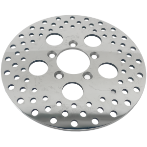 POLISHED AND DRILLED STAINLESS STEEL DISC BRAKE ROTORS GZP Drilled St.st. rotor 10" polished