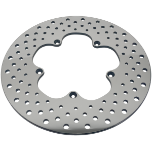 POLISHED AND DRILLED STAINLESS STEEL DISC BRAKE ROTORS GZP Drilled St.st. Rotor 11.5" polished