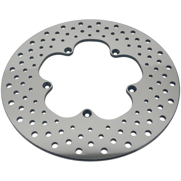POLISHED AND DRILLED STAINLESS STEEL DISC BRAKE ROTORS GZP Drilled St.st. Rotor 11.5" polished