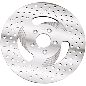 REV"O"LUTION "DIRECTIONAL" DRILLED POLISHED DISC BRAKE ROTORS