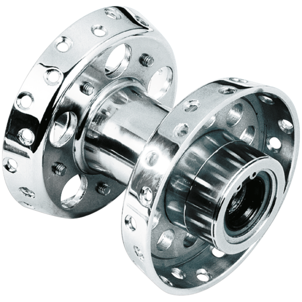 STAR HUB WITH TIMKEN STYLE BEARINGS FOR OLD STYLE INTERCHANGEABLE WHEELS GZP chr HD36-66 hub w/Timken stl bearing