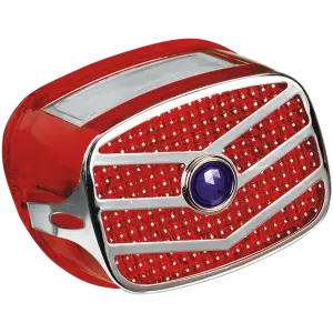 TAILLIGHT LENS GZP Taillight lens+grill blue dot 73u