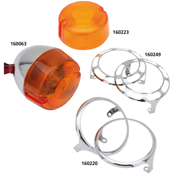 1986-2001 FX STYLE TURN SIGNALS GZP FX/XL86-01 smooth trims turn signal