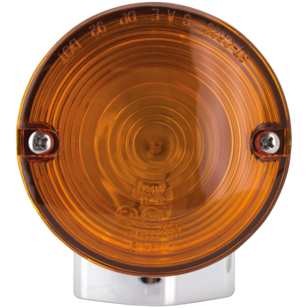 FLH STYLE TURN SIGNALS (1) GZP Turn signal amber FLH/T86-up dual fi