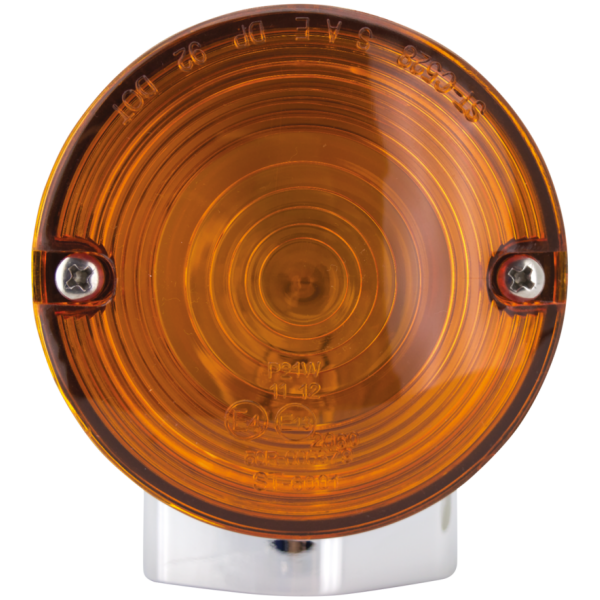 FLH STYLE TURN SIGNALS (1) GZP Turn signal amber FLH/T86-up sing