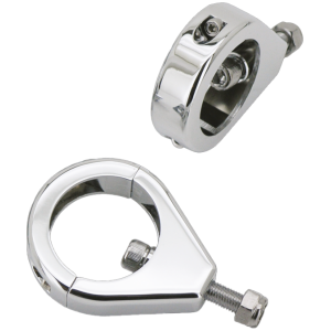 TURN SIGNAL FORK MOUNTS GZP Chr markerlight fork clamps 39mm