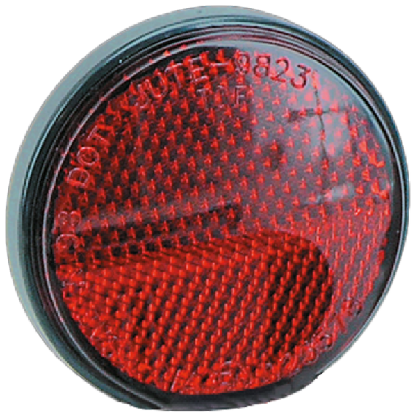 E-APPROVED ADHESIVE REFLECTORS GZP Round red reflector E-approved