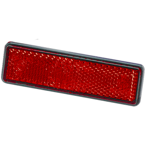 E-APPROVED ADHESIVE REFLECTORS GZP Small Rectangular red reflector E-ap