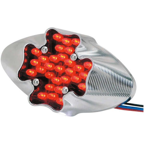 CHROME STEPPED LED TAILLIGHT GZP Chrome stepped LED taillight