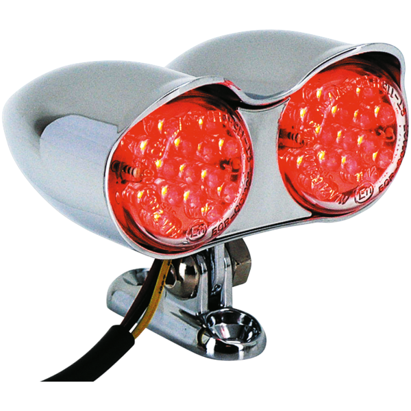 DUAL HI-GLIDE BULLET STYLE LED TAIL LIGHT GZP Hi Glide Dual red light clear lens E