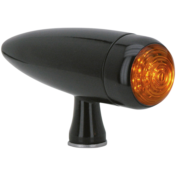 TORPEDO STYLE TURN SIGNALS GZP PAIR Black Torpedo LED turnsignals