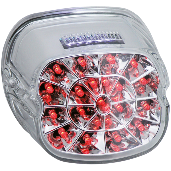 LAYDOWN SPIDER WEB STYLE LED TAILLIGHTS GZP Clear lens webbed taillight(top tagl