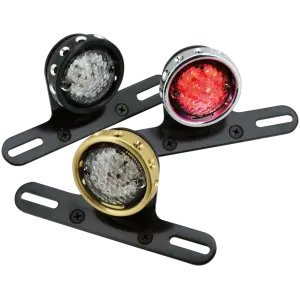CUSTOM LED TAILLIGHTS GZP Chrome R1 LED taillight w/license br