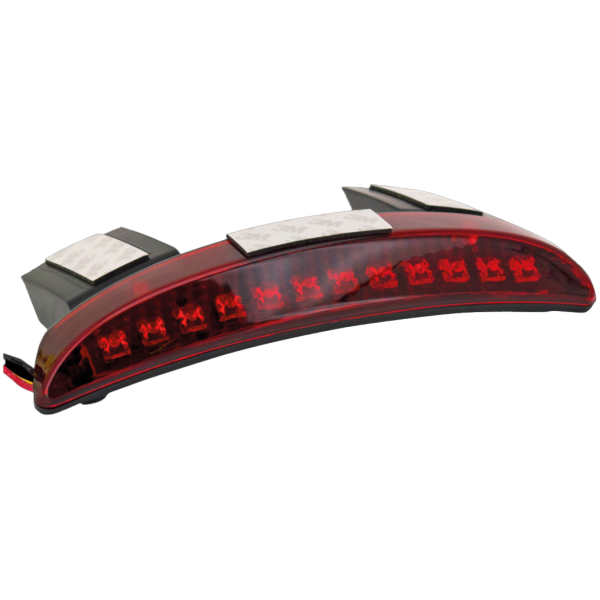 REVOX CHOPPED FENDER LIGHTS FOR SPORTSTER & MILWAUKEE EIGHT FAT BOB GZP Revox red lens fender light XL04-22