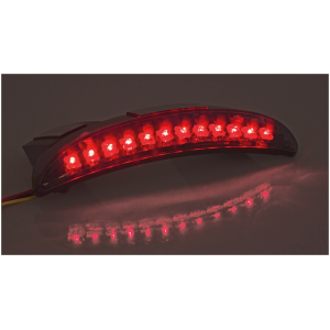 REVOX CHOPPED FENDER LIGHTS FOR SPORTSTER & MILWAUKEE EIGHT FAT BOB GZP Revox smoked lens fender light XL14-