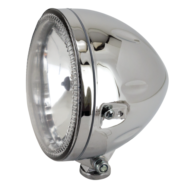 SYNAPSE H4 5 3/4" HEADLIGHTS GZP Synapse Chrome 5.75" LED/H4 Headligh