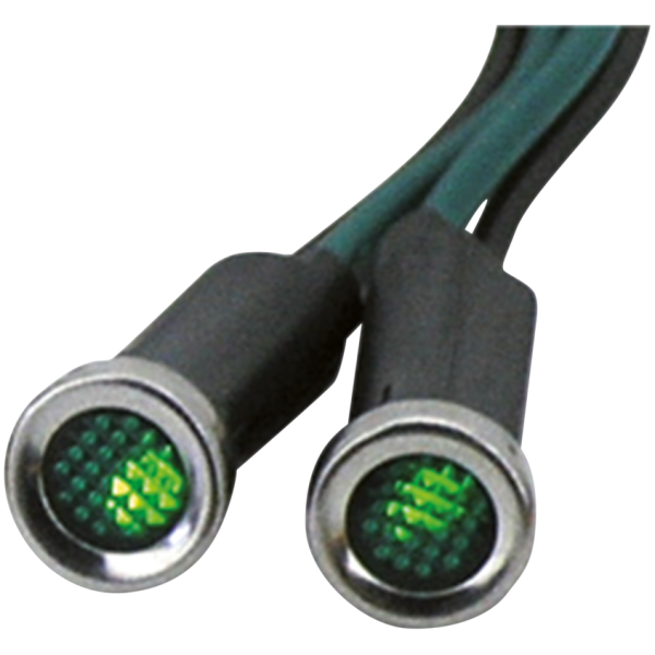 LED INDICATOR LIGHTS GZP LED indicator light Green lens stain