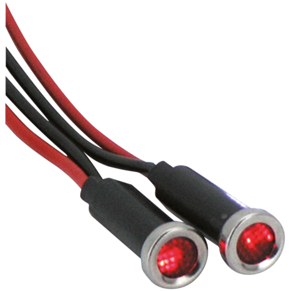 LED INDICATOR LIGHTS GZP LED indicator light Red lens stainle