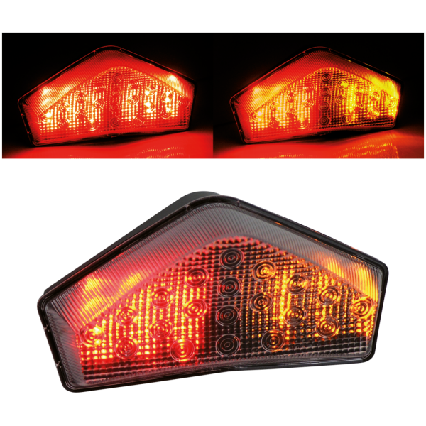 SPRINT LED TAILLIGHT WITH INTEGRATED TURN SIGNALS GZP Sprint LED taillight w/turnsign.clea