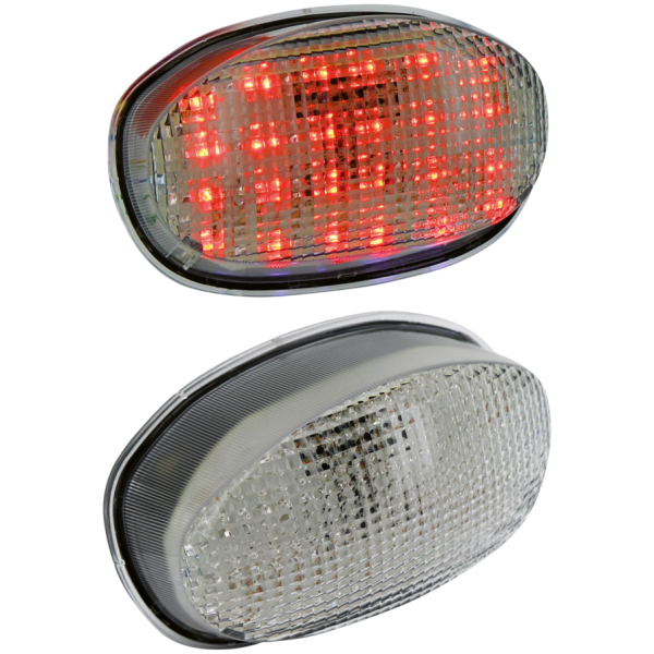SPEED LED TAILLIGHT WITH INTEGRATED TURN SIGNALS GZP Speed LED taillight w/turnsign.clear