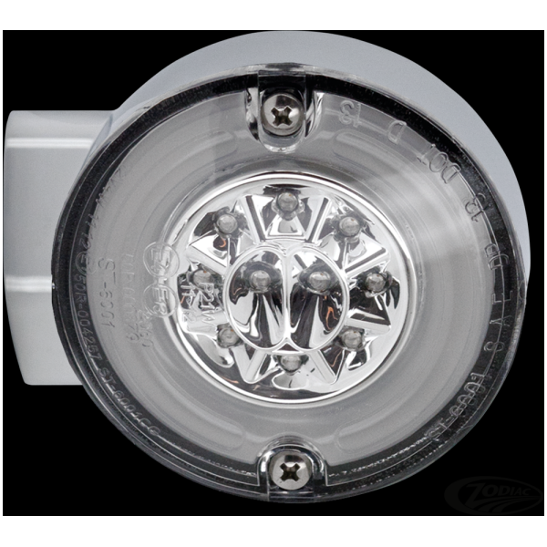 HALO MULTI-FUNCTION LED TURN SIGNALS GZP HALO chr turn/stop/tail LED clear le
