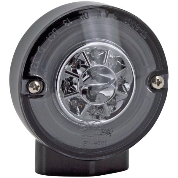 HALO MULTI-FUNCTION LED TURN SIGNALS GZP HALO Blk turnsign singl f LED smoked