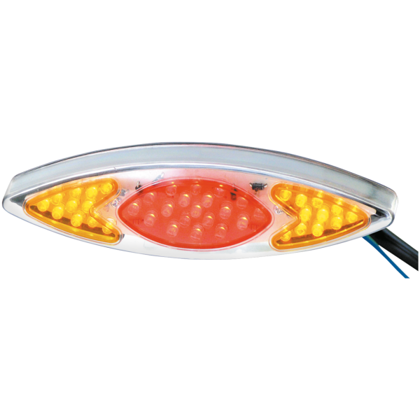 UNIVERSAL LED TAILLIGHT WITH INTEGRATED LED TURN SIGNALS GZP LED taillight with built-in turnsign