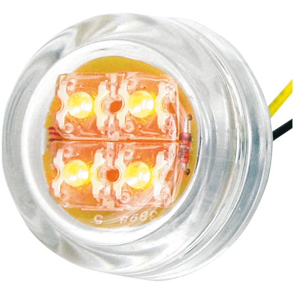 ROUND LED MINI MARKER LIGHTS GZP Mini round marker amber LED & clear