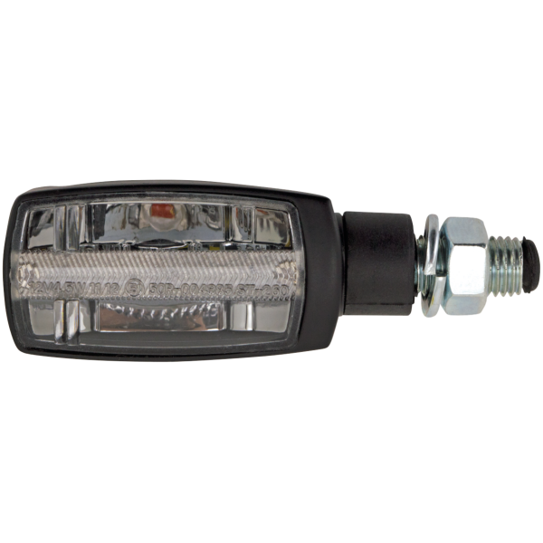 SQUARED LED TURN SIGNALS GZP Ebony turnsignals clear lens pair