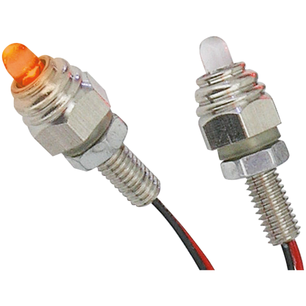 STUDDED LED LIGHTS GZP Pair amber LED M6 stud lights
