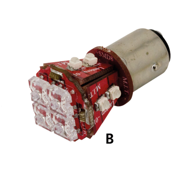SMD TYPE LED PROJECTOR BULBS GZP Synapse 12LED red 1157 single bulb
