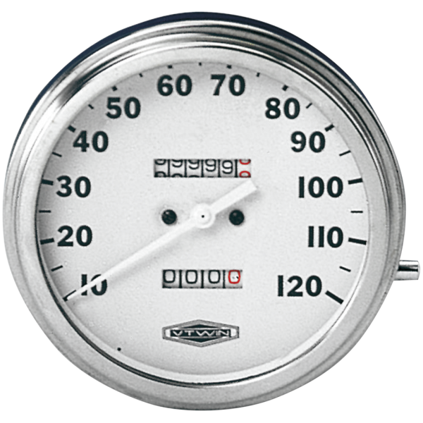1936-1940 STYLE GZP Speedo KPH, White face, 2:1