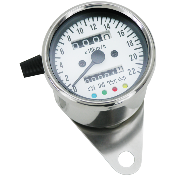 60MM MECHANICAL SPEEDO'S GZP 4 Light speedo MPH stainless housing