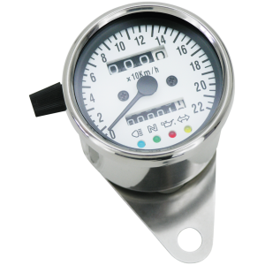 60MM MECHANICAL SPEEDO'S GZP 4 Light speedo MPH black housing