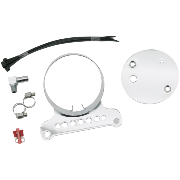 INSTRUMENT BRACKETS FOR SPORTSTER, DYNA & POLICE ROAD KING GZP Black gauge bracket FXD95-04 XL95