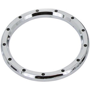 BILLET ALUMINUM GAUGE BEZELS GZP Chr&Blck Dimple billet bezel 3-5/8"