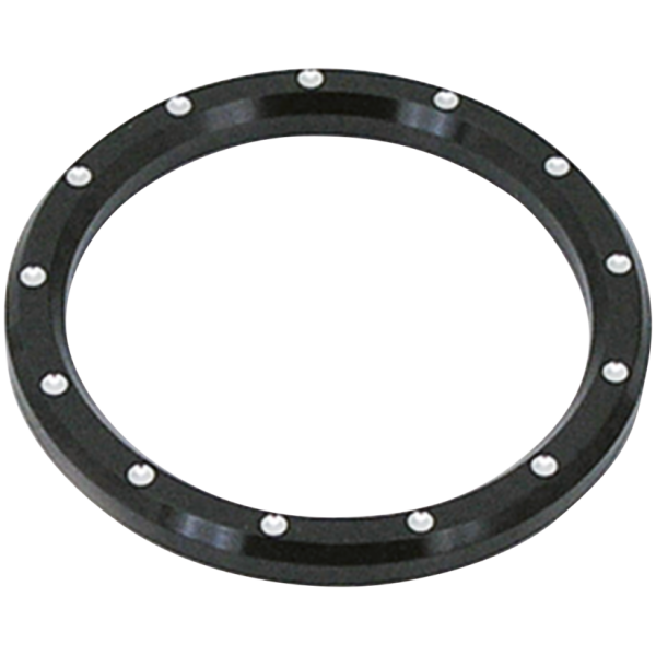 BILLET ALUMINUM GAUGE BEZELS GZP Blck&Silver Dimple billet bezels 3-5