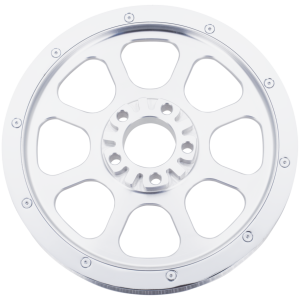 Polished rear pulley8 spoke  - BigTwin 00-06