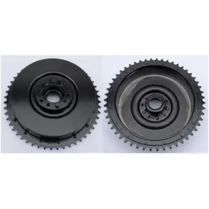 BIG TWIN 1936-1957 REAR BRAKE PARTS GZP black rear brake drum assy BT37-57