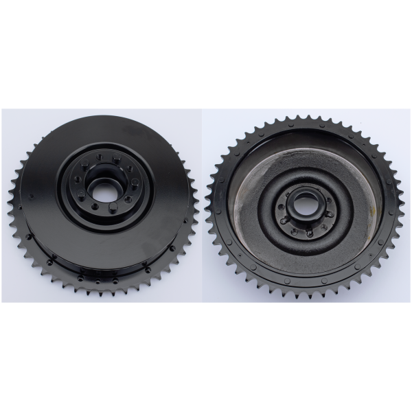 BIG TWIN 1936-1957 REAR BRAKE PARTS GZP black rear brake drum assy BT37-57