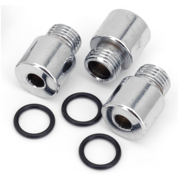CHROME ALLEN HEAD OIL PUMP AND TAPPET SCREEN PLUG SET Chrome allen head screws 3pcs pump plug
