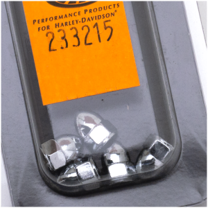 SHOW-CHROME ACORN STYLE NUTS Blister Chrome acorn nuts 10-24 set/5