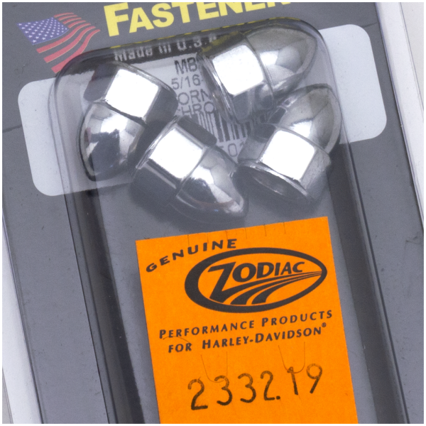 SHOW-CHROME ACORN STYLE NUTS Chrome acorn nuts 5/16-18 UNC set/4