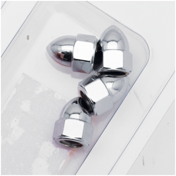 SHOW-CHROME ACORN STYLE NUTS
