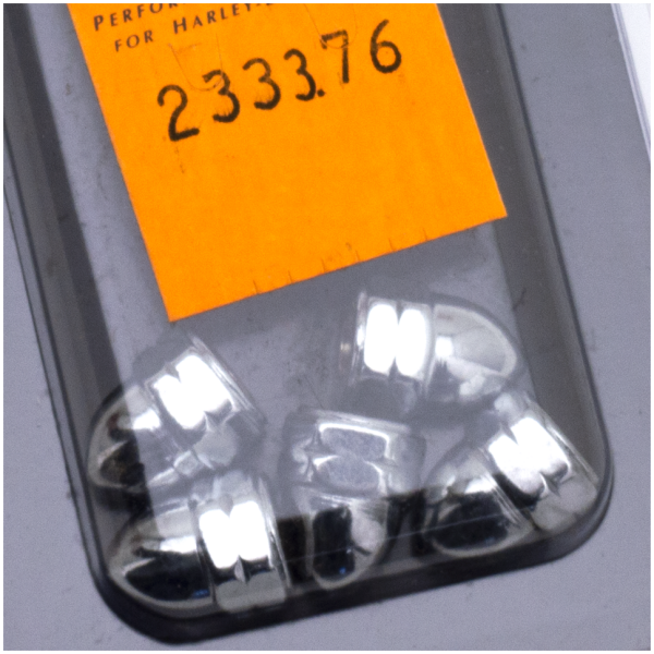 SHOW-CHROME ACORN STYLE NUTS Blister Chrome acorn nuts M6 set/5