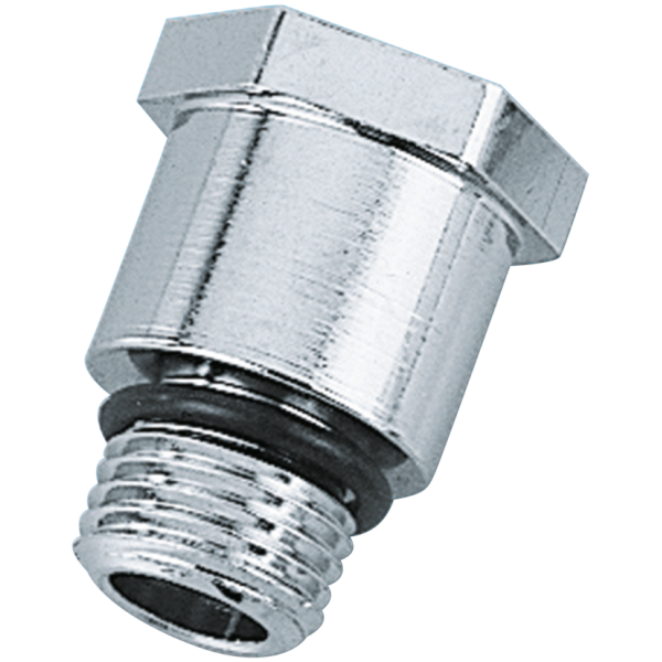 CHROME PLATED OIL GAUGE FITTINGS Chrome plated base for gauge mounting
